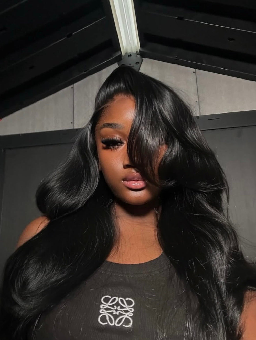 Jet Black Frontal Wigs
