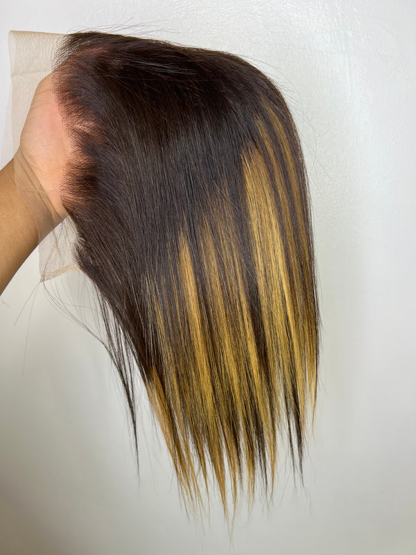 13x6 Highlighted Frontal Wig - The Hair Collective Ltd