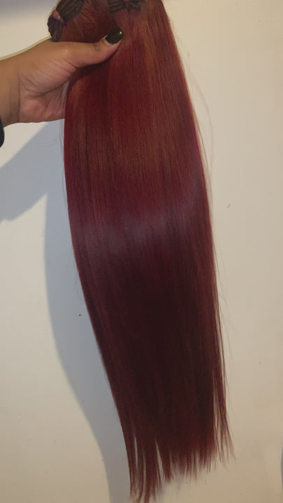13x6 Burgundy Lace Front Wigs - The Hair Collective Ltd