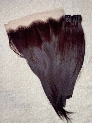 13x6 Burgundy Frontals
