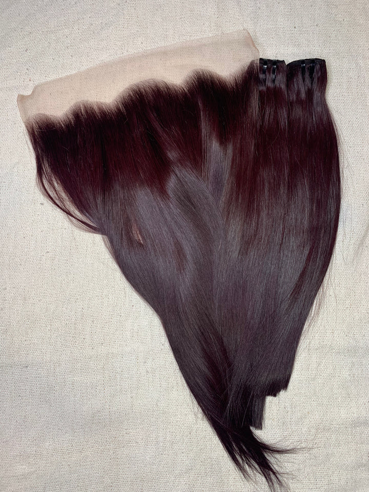 Korean Burgundy Hair Bundles - The Hair Collective Ltd